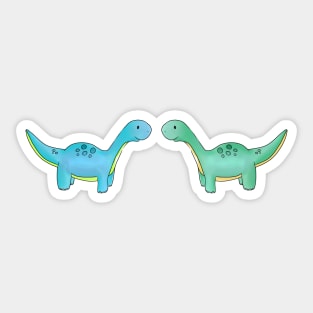 Long-Necked Dinosaur Sticker